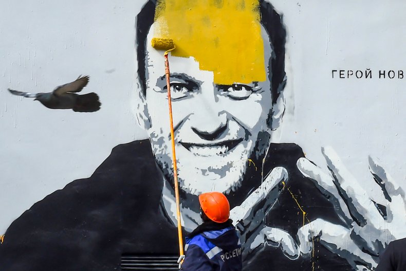 Alexei Navalny Mural Painted Over