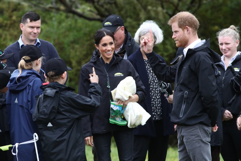 Meghan Markle, Prince Harry Gumboot Throwing Contest