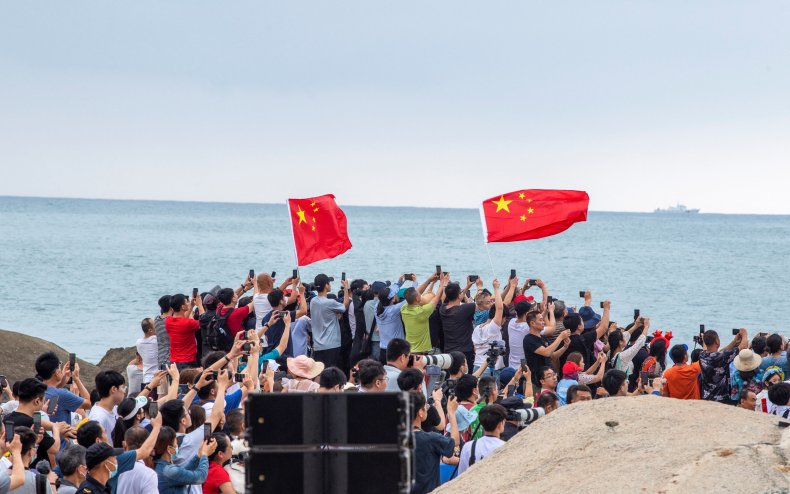 China Space Station Launch, Crowds