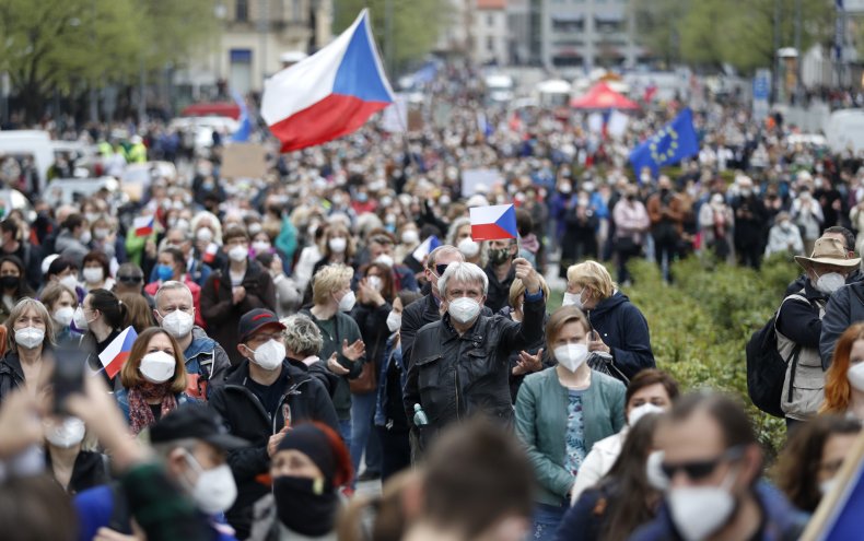 Protests Czech Republic