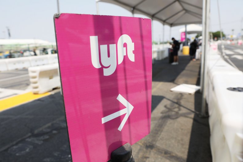 Stock image of a Lyft sign