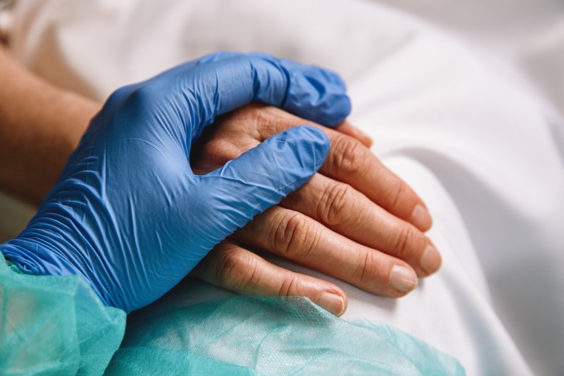 Doctor nurse patient hand