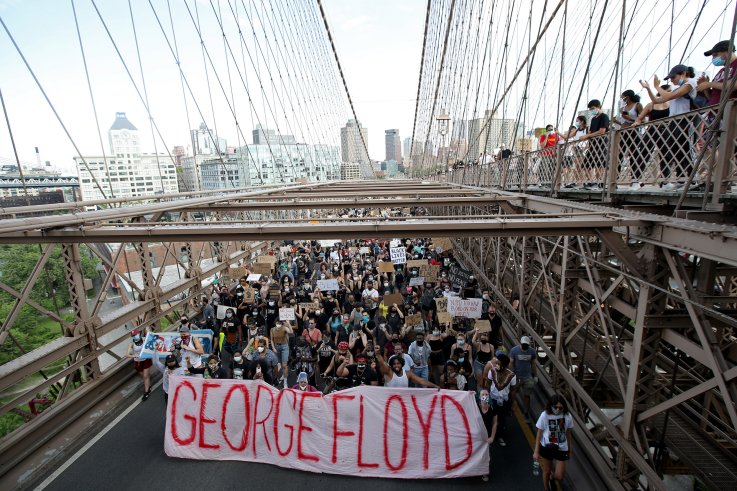George Floyd NYC march
