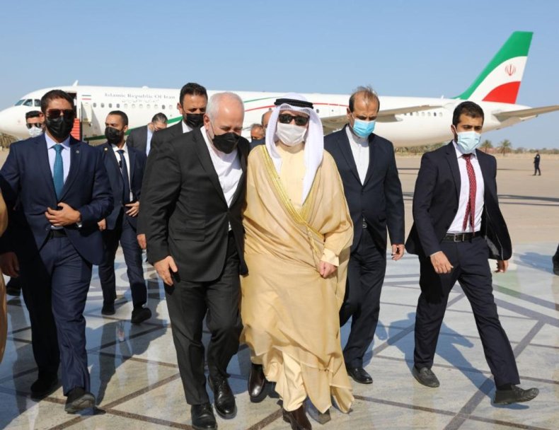 iran, zarif, kuwait, airport