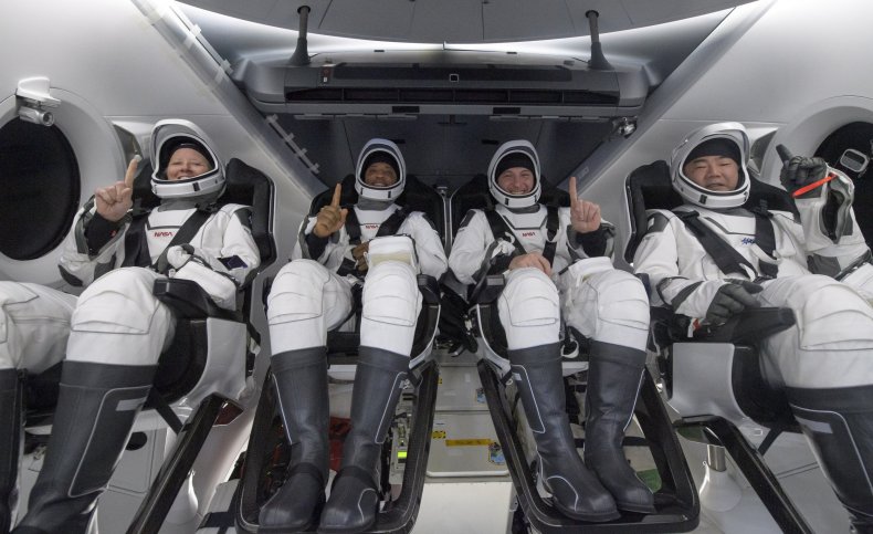 NASA and JAXA astronauts on SpaceX mission