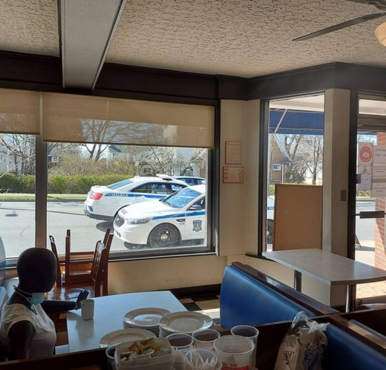 Cops investigating COVID-19 violation discover mannequin.