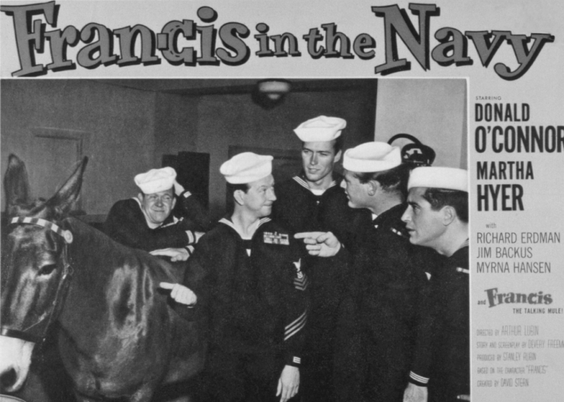 1955: Movie debut in monster flick