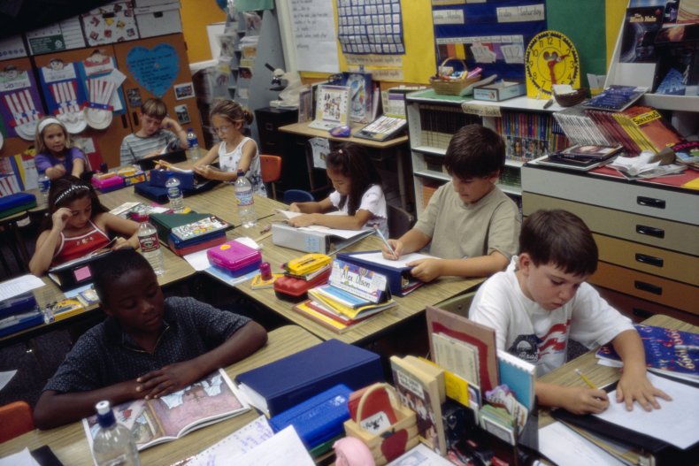 Elementary school classroom in San Diego, California