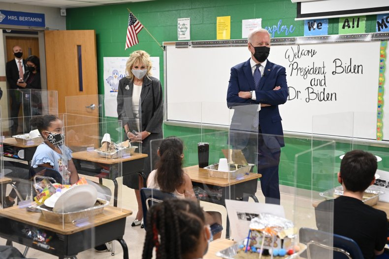 Joe Biden Jill Virtual Classroom Elementary School