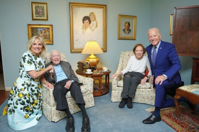 Joe and Jill Biden Meet the Carters