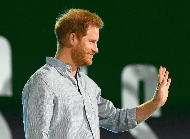 Prince Harry at Vax Live Concert