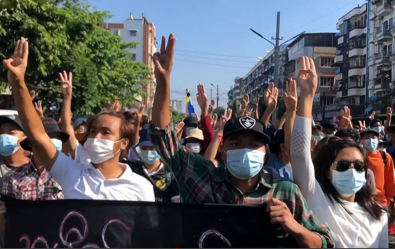 Mynamar Military Coup Protest