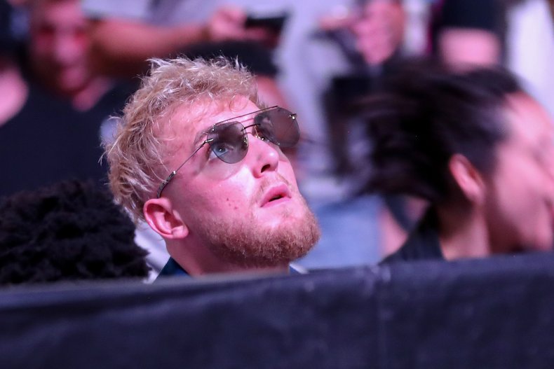 Jake Paul attends UFC 261