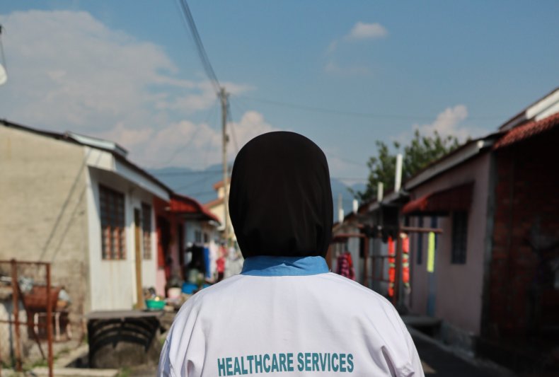 COVID-19, health-care workers, world, vaccine