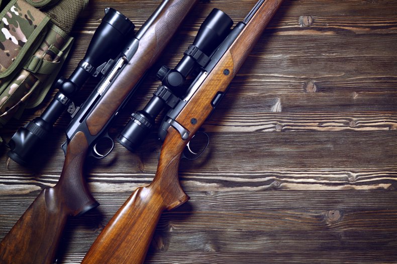 Rifle stock photo