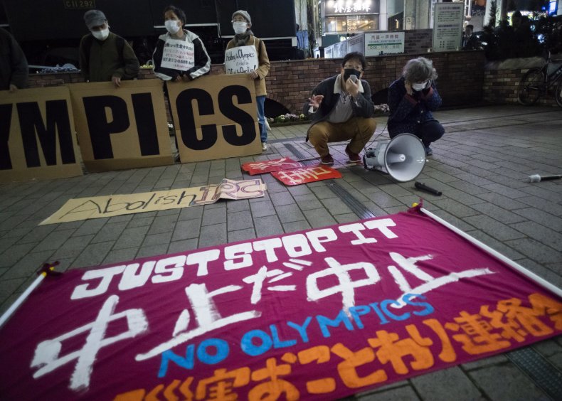 Protest Tokyo Olympics 