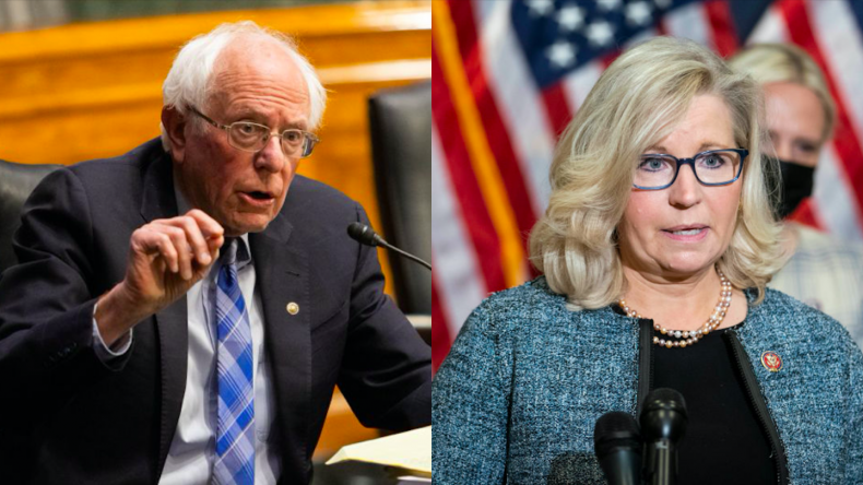 Bernie Sanders and Liz Cheney