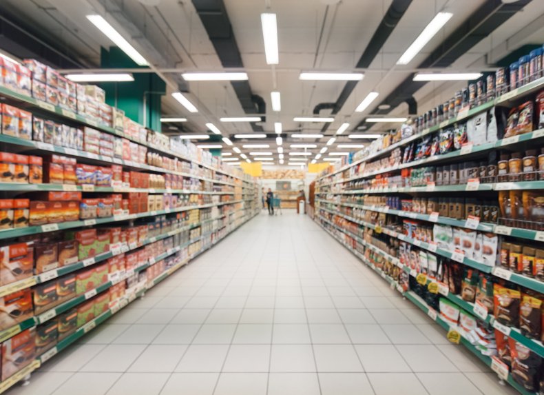 Grocery store aisle