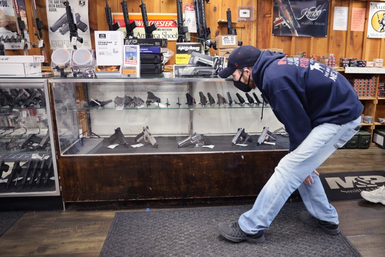 Man Shops For a Handgun