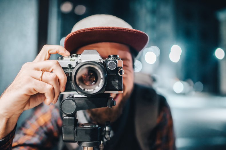 Man taking a photo