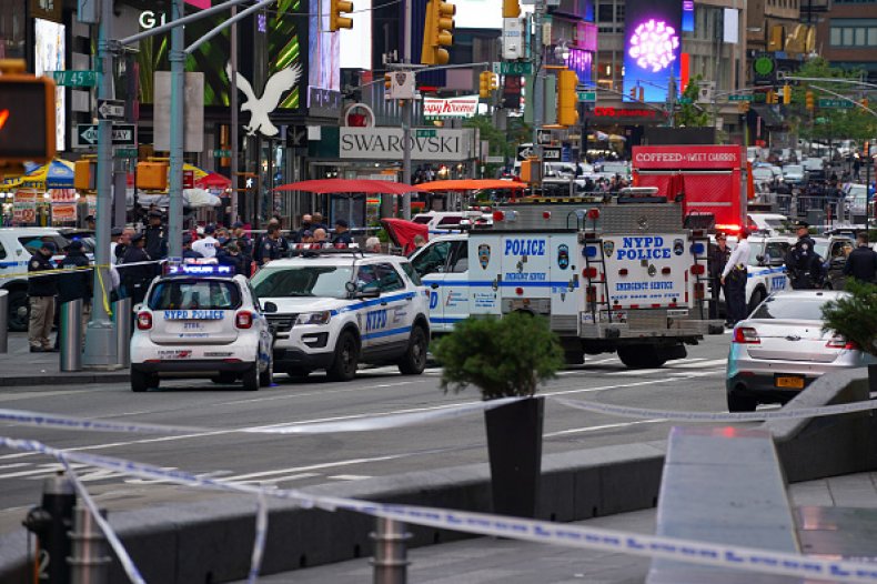 Police Officer Toddler Shooting Times Square