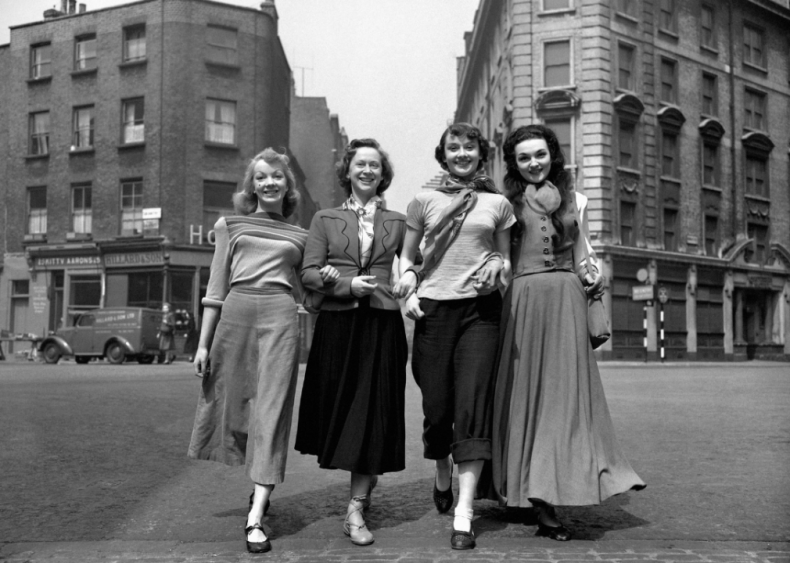 1948: Stage debut as a chorus girl