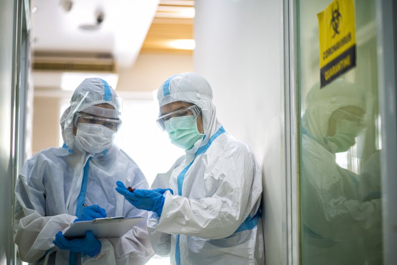Doctors checking coronavirus