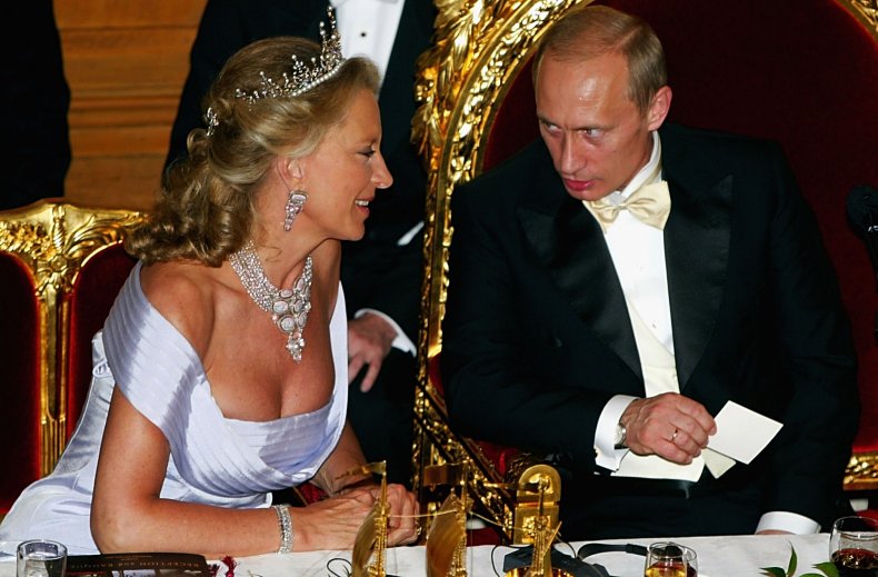 Vladimir Putin and Princess Michael of Kent