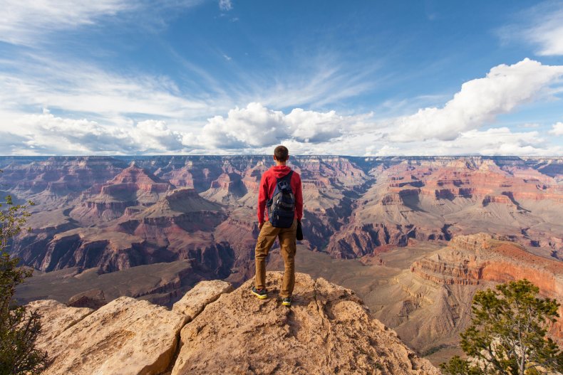 Hiker in the Grand Canyon