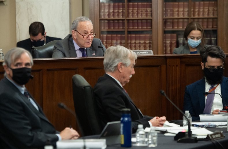 US Senate Majority Leader Chuck Schumer