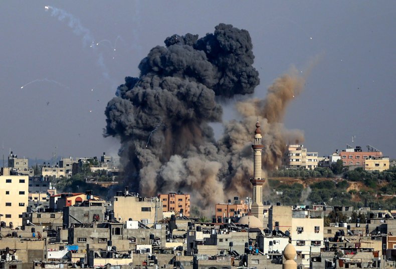 Israeli Air Strikes in Gaza City