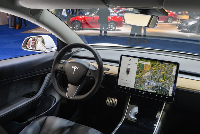 Tesla self driving car