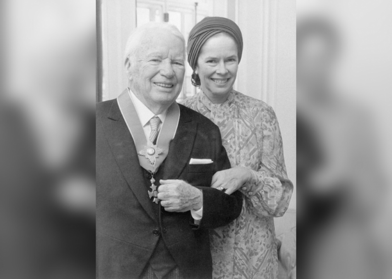 1975: Knighted by Queen Elizabeth