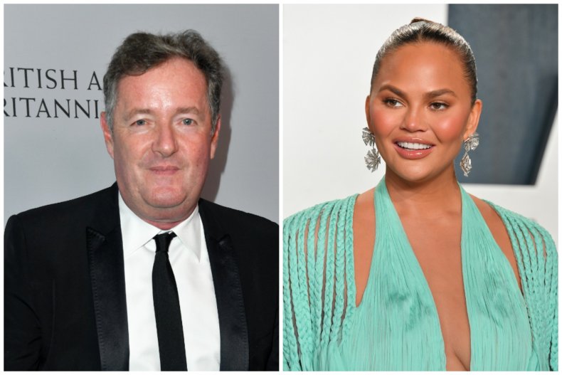 Piers Morgan and Chrissy Teigen