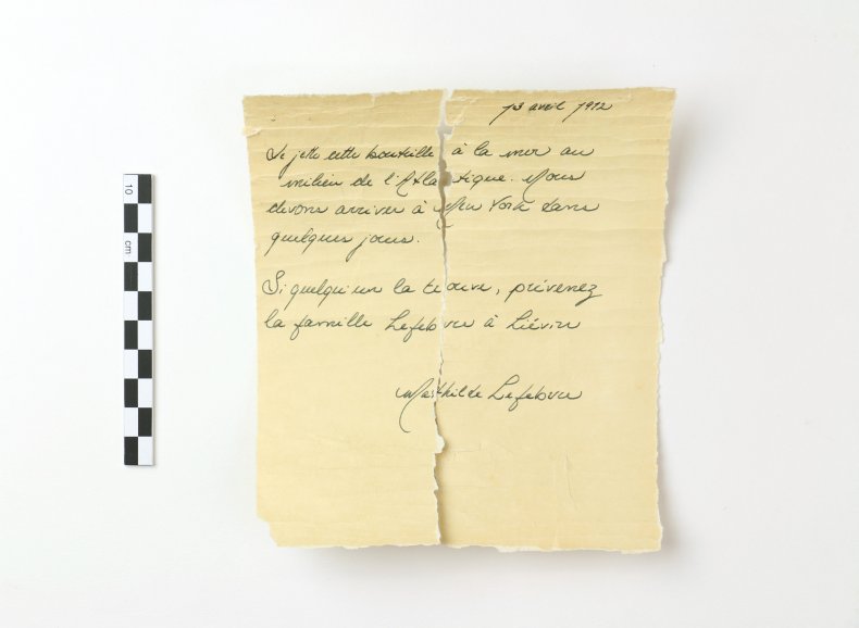 Letter from Titanic