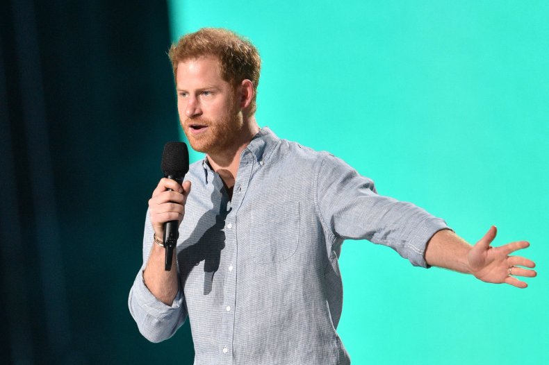 Prince Harry at the Vax Live Concert