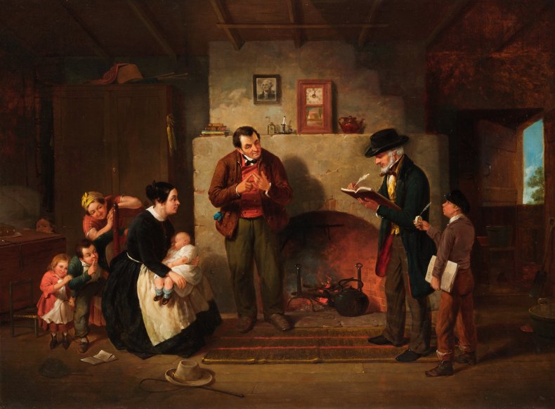 Taking the Census, 1854