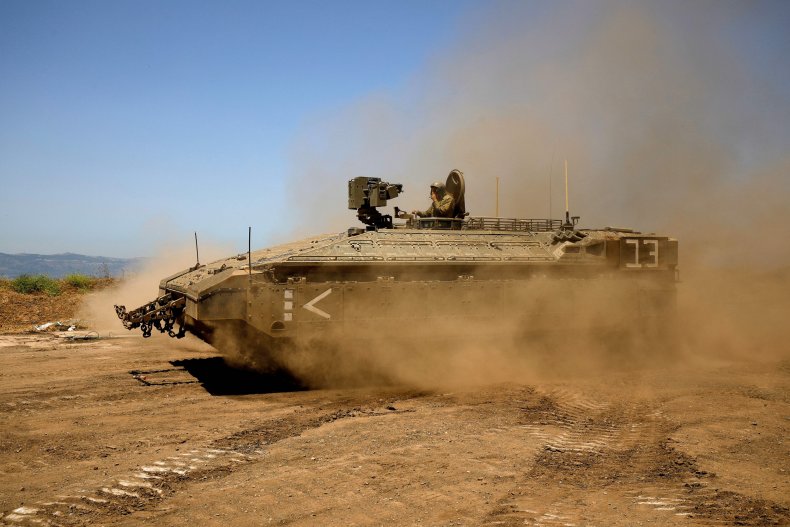 IDF tank on May 11, 2021