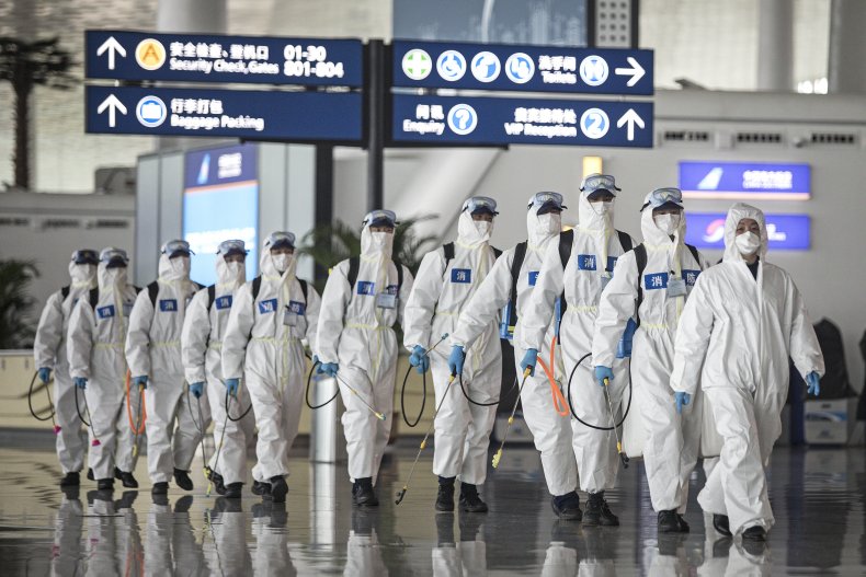 Wuhan COVID disinfection