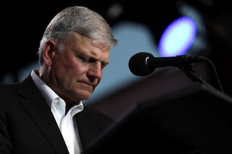 Franklin Graham in Turlock, California in 2018
