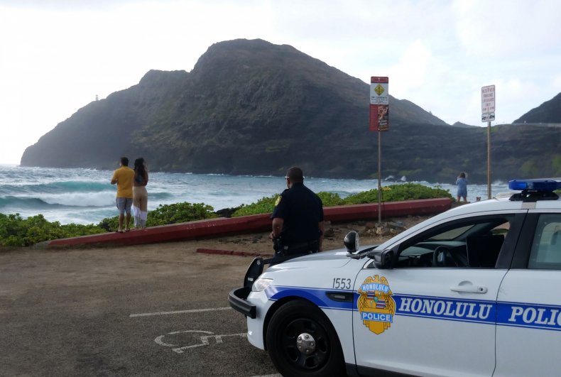 A Honolulu police car seen in 2020.