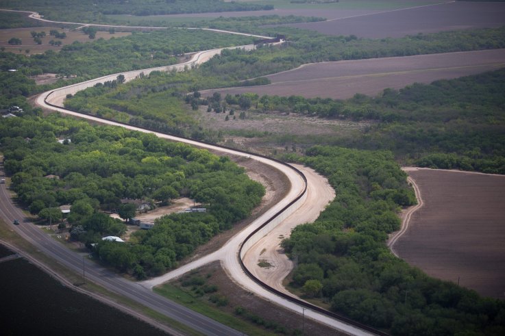 Levee system in McAllen, Texas