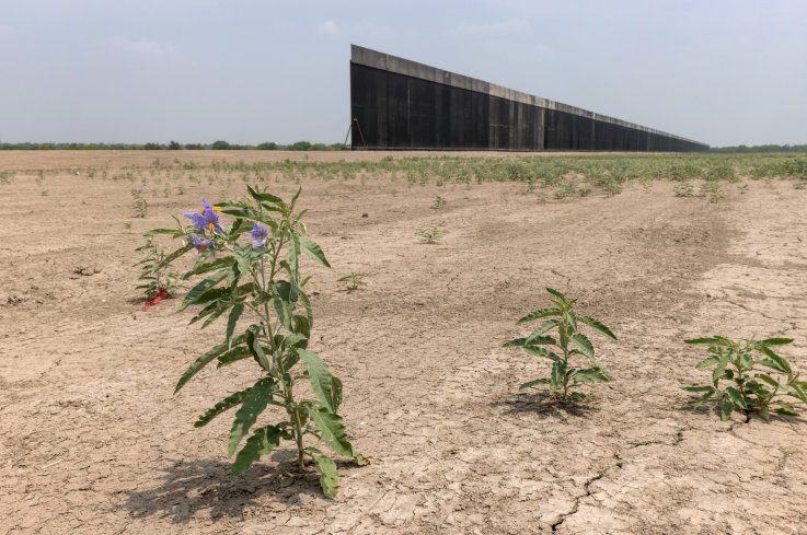 Border wall in La Joya, Texas