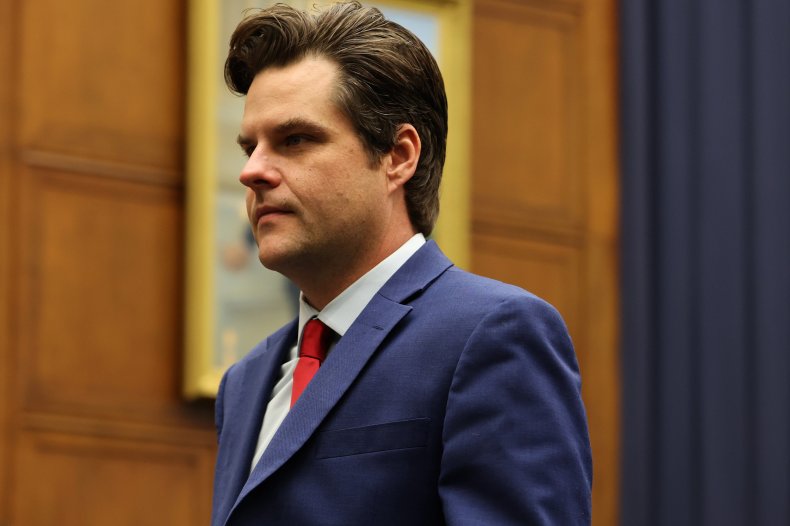Rep. Matt Gaetz in Washington, DC