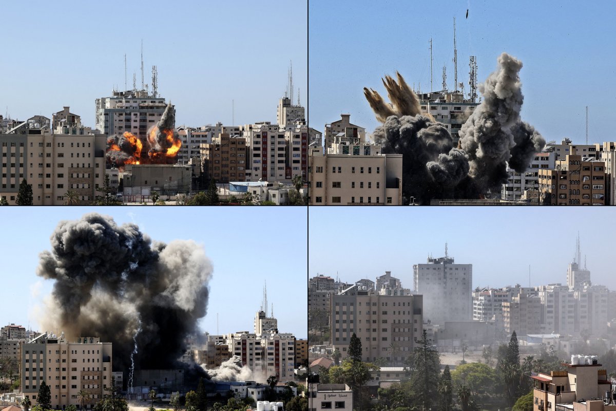 al-jalaa, tower, gaza, media, israel, bombing