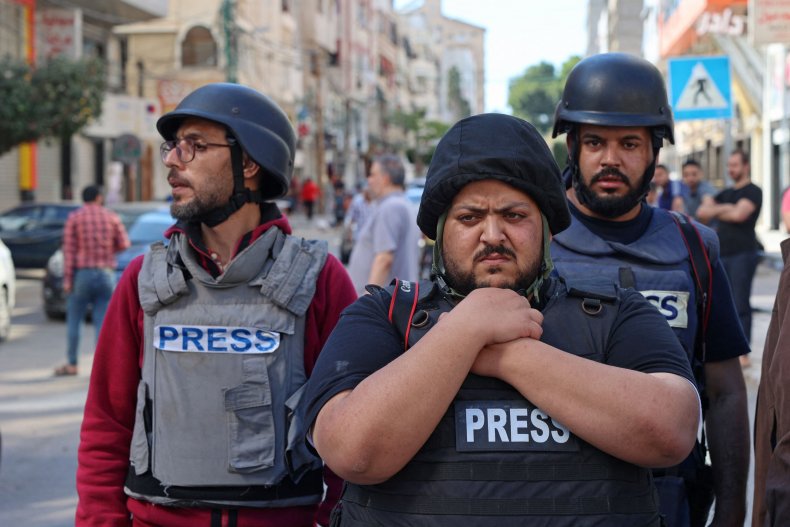 Press in Gaza Airstrike