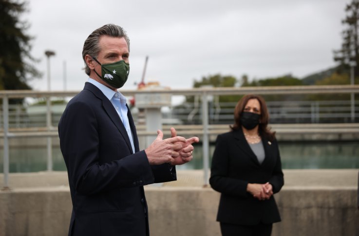 Gavin Newsom Kamala Harris