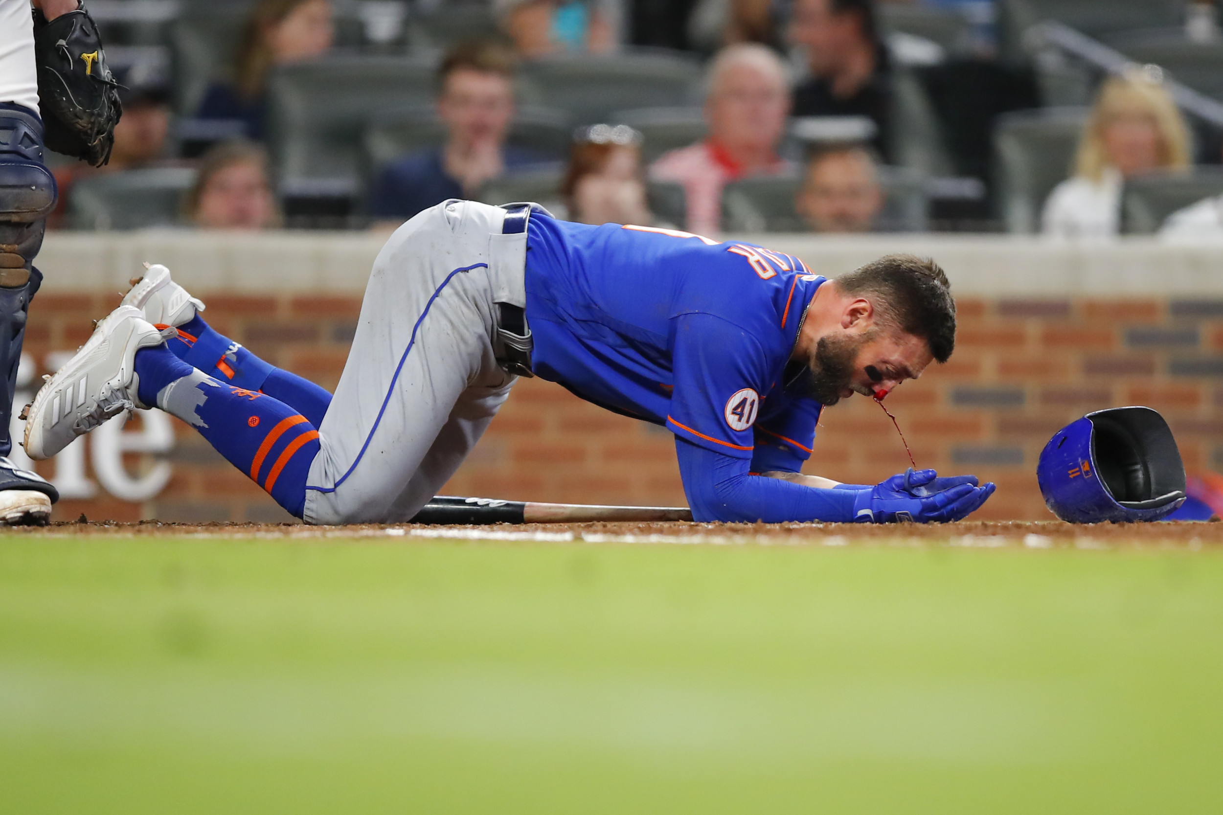 Mets Star Kevin Pillar 'Doing Fine' After Being Hit in the Face by Errant  Pitch
