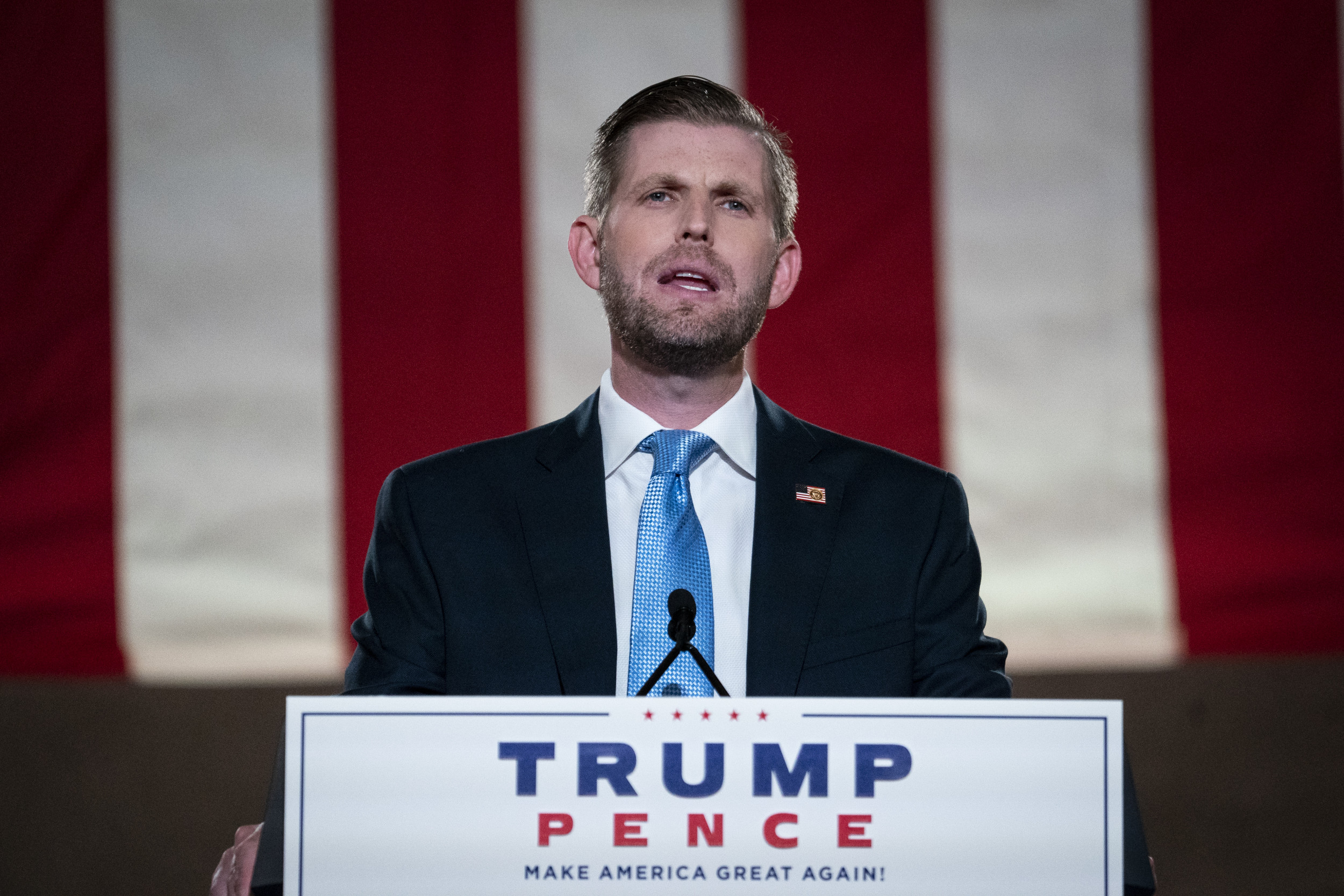 Eric Trump Calls Joe Biden and Kamala Harris 'Lazy', Asks