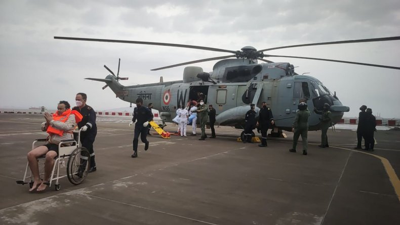 Indian Navy Rescues After Cyclone Has
